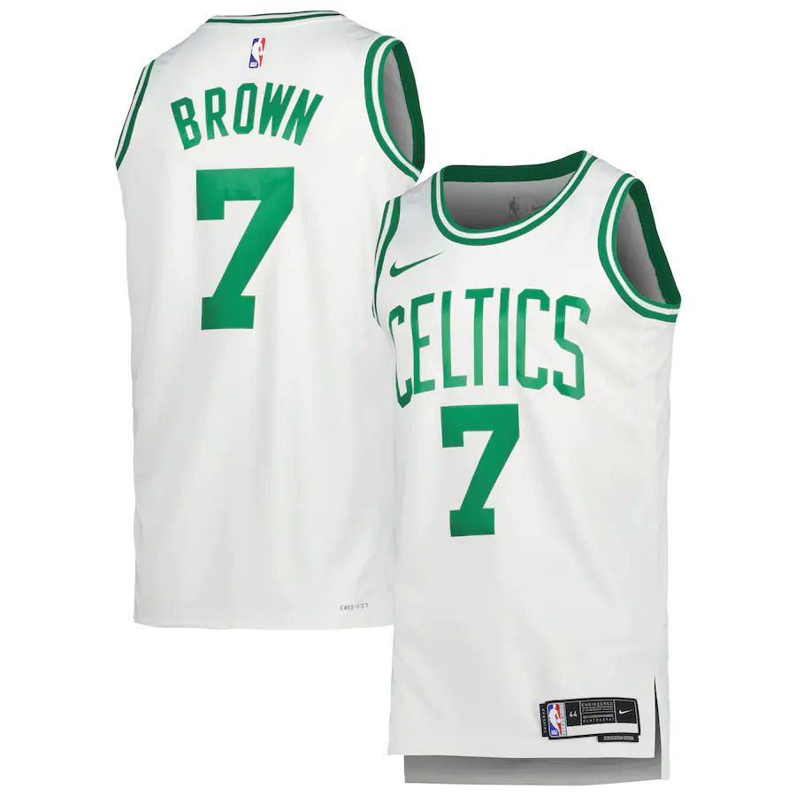 Men Boston Celtics #7 Jaylen Brown Nike White Association Edition 2022-23 Swingman NBA Jersey->cleveland cavaliers->NBA Jersey